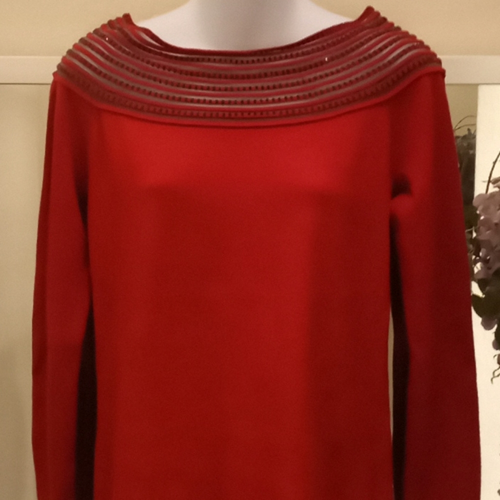 Boston Proper Beaded  Sweater